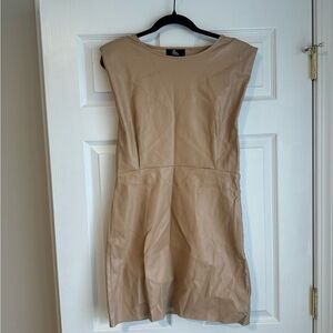 Tan Leather Dress